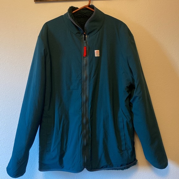 Topo Sherpa Jacket is 2 - in - 1 Size XXL Khaki color - Picture 5 of 6